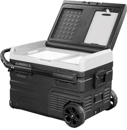 Réfrigérateur de voiture 12 V, réfrigérateur portable de 37 litres (35 L), double zone, -4 ℉ -68 ℉, réfrigérateur électrique de voiture, congélateur portable pour camping-car, camping, voyage