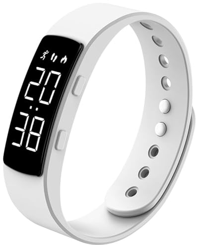 Non Bluetooth Fitness Tracker Pedometer Watch Step Counter Activity Tracker Sleep Tracker Alarm Clock Stopwatch Digital Waterproof Fitness Watch for Kids Adult Seniors Teen