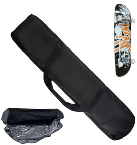 Generisch Sac de transport pour longboard, skateboard, sac à bandoulière, sac de skateboard, sac à bandoulière portable, sac de transport pour skateboard, sac à bandoulière pour les voyages, le