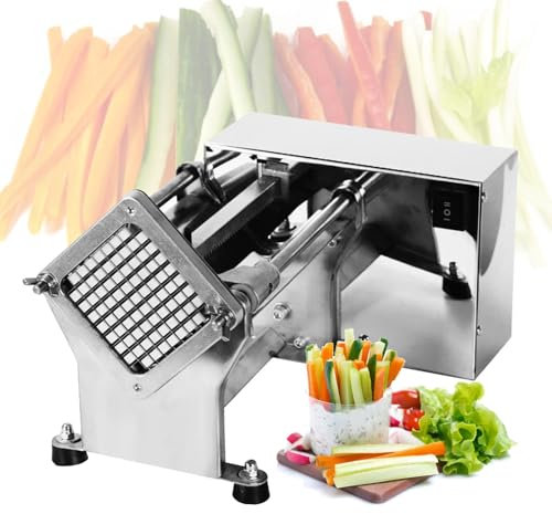 VNATWGOO Hachoir à LéGumes Automatique, Coupe-Frites éLectrique, pour Carottes, Concombres