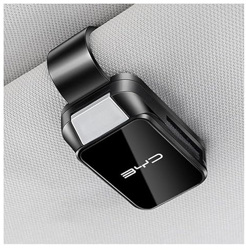 ZCNDGHMQ Car Sunglass Holder for Byd Atto 3 /dolphin /e6 /seal/song Plus/tang/yuan,Sun Visor Glasses Clip Ticket Card Clip Sun Glasses Retainer Fashion Accessories