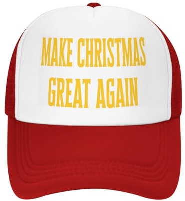 Chapeau « Make Christmas Great Again » 03, Casquette en Maille, Chapeaux de Camionneur Amusants de Noël