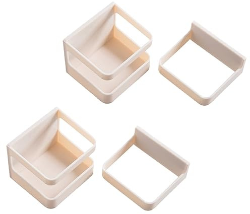 ULTECHNOVO Porte-Parapluies Murale 2Pcs Étagère de Rangement Multifonctionnelle Matériau ABS Égouttoir Intégré Design Unique pour Intérieur et Extérieur