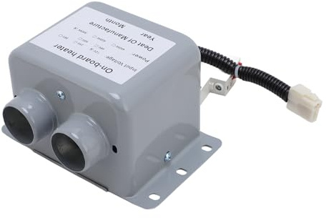FTVOGUE 12V 800W Voiture Chauffe Dégivreur Désembueur avec 2 Trous Fer pour Chauffage Rapide À Faible Bruit Pare-Brise De Voiture Désembuage Fenêtre Désembueur
