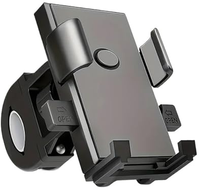 MOMOHCHGBT Soporte Móvil Moto Soporte Universal para Teléfono Motocicleta Y Bicicleta Giratorio 360° Seguro Antivibración Manillar con Mecanismo Bloqueo Automático Porta Teléfono Bicicleta
