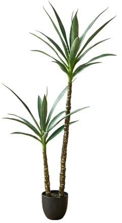 Árboles De Agave Artificiales, Decoración De Interiores, Árboles Simulados, Plantas Artificiales De Exterior, Plantas Verdes, Ideales For Hogares, Oficinas(120cm/47in,Style A)
