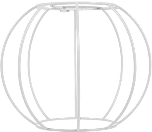 SHINEOFI Telaio per Paralume in Metallo Vintage, Coprifilo Decorativo Fai da Te per Lampada da Tavolo e Lampada da Soffitto, Struttura Robusta e Multifunzionale Adatta a Casa, Ufficio e