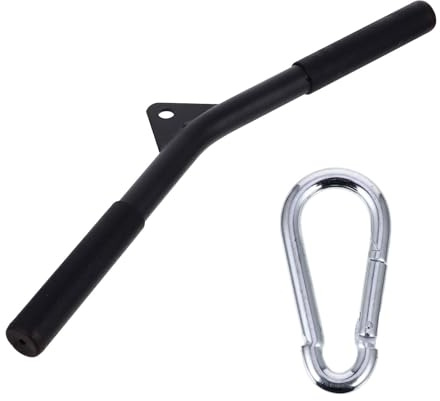 TOYANDONA Barra Tirante in Acciaio 50 Cm per Allenamento Forza Tricipiti e Bicipiti, Accessori Palestra Casa per Esercizi Postura Seduta e Fitness Funzionale