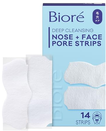 Face & Nose Tiefenreinigung Pore Strips von Biore f-r Unisex - 14 Pc 7 Gesicht Pore Strips, 7 Nase Pore Strips