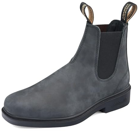 BLUNDSTONE Chisel Toe 1308 Stivaletti chelsea Unisex adulto, Grigio (Rustic Black Rustic Black), 42 EU (8 UK)
