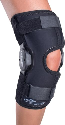 DonJoy Deluxe Hinged Knee Brace, Drytex Wrap Around, Open Popliteal, Small by Drytex - DJO Global