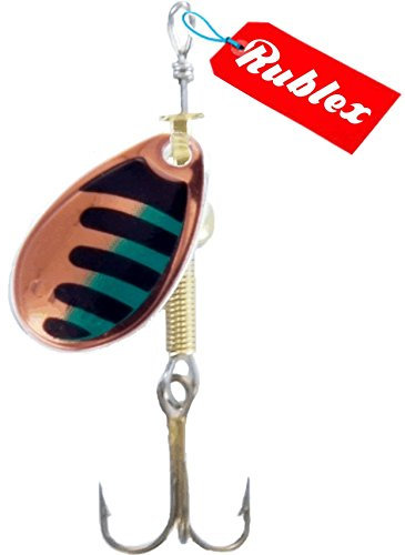 RUBLEX - 5 Cucharillas de Pesca Celta-0 CNV 1,50 GMS.