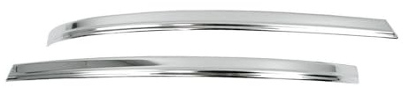 OMAC Spiegelkappen Leiste kompatibel mit VW T6 T6.1 Transporter Multivan Caravelle 2015-2024 Edelstahl Silber 2tlg
