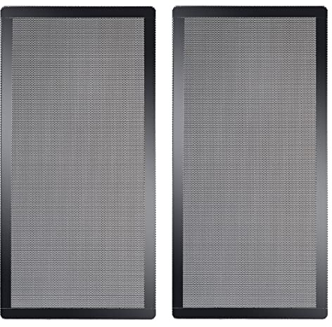 240mm x 120mm PC-Gehäuse-Staub-Netzfilter, 2 Stück, magnetischer Rahmen, Computer-Ventilator, Staub-Netz, PC-Kühlerfilter, staubdicht, PVC-Abdeckgitter, Schwarz