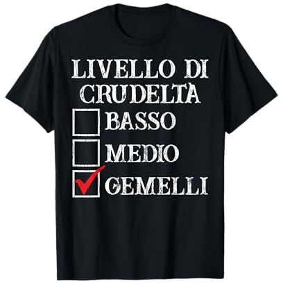 Divertente Segno zodiacale Gemelli Lover Segno zodiacale Gem Maglietta
