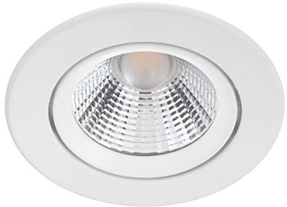 Philips LED Einbauspot Sparkle, weiß, 5,5W, dimmbar, warmweißes Licht (2.700K)