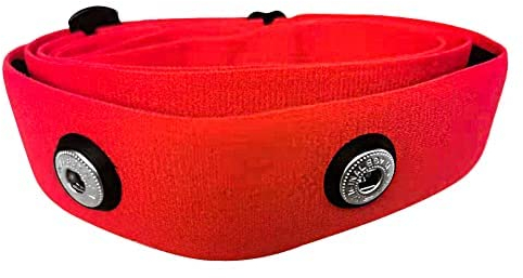 Rich Green Valley Chest Heart Rate Monitor Replacement Strap Compatible with Myzone MZ-3 - Red, Small