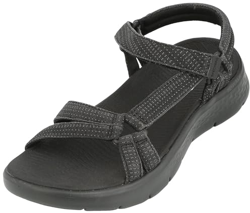 Skechers Dam GO Walk Flex Sandal Sublim, Svart textil, 37 EU