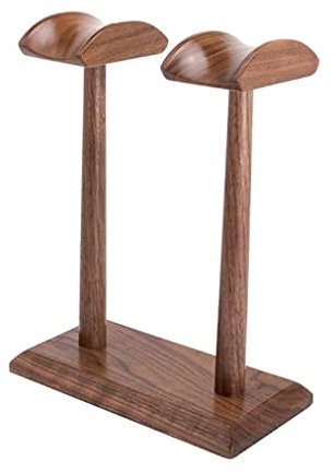 VONGAZ Headset Holder Headset Stand Universal Headphone Holder Double Headset Holder Fashion Design Wooden Earphone Headsets Desktop Stand Accssories Headphone Stand
