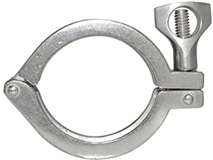 XIBIO 0,5'' 1,5 2 2,5 3 4 Edelstahl Tri Clamp Clover SS304 mit Silikondichtung (Size : 2.5Inch(Flange77.5))