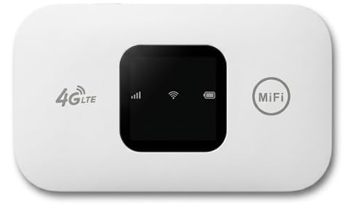 Tragbarer 4G WLAN Hotspot, Mobiler Router mit SIM Kartensteckplatz, 2100 mAh für bis zu 10 Geräte