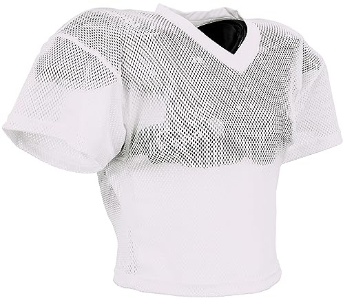 Champro Herren Shuffle Erwachsene Fußball-Trainingstrikot, Weiss/opulenter Garten, Medium