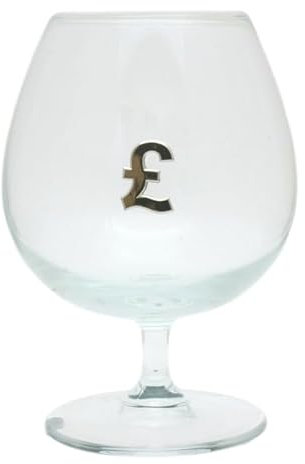 Pound Sign Brandy Cognac Glass Gift 25 Oz Gift Boxed 651