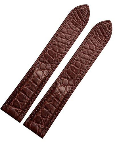 FNDWJ Uhrenarmband aus Krokodilleder, für Cartier-Uhrenarmband, 20 mm, Leder-Tankschlüssel, London, Calibo Uhrenkette, Damen, 20 mm, 19 mm, Achat