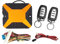 SANWAN Auto Alarmanlage mit Fernbedienung, 12V Diebstahlsicherung Alarmanlage, Auto Keyless Entry System Kit mit 2 Fernbedienungen (CSD-403/T208)