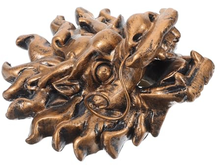 Happyyami Außenwand Brunnen Auslauf Garten Dekor Resin Wasserfontäne Mit Drachenkopf Design Für Terrasse Und Villa Wetterbeständig Und Langlebig Für Garten Springbrunnen Und Wandbrunnen
