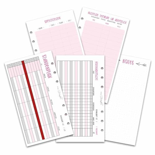 SinnWunder/Schüler - Studenten Notiz-Set / 25 Bl. / Personal (A6) / Rosa