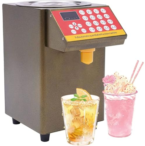 BDJSN Distributeur Automatique De Fructose, Machine Quantitative Automatique De Fructose en Acier Inoxydable De 8 L avec 16 Fonctions De Mémoire, Machine À Bonbons Professionnelle pour Bars, Cafés