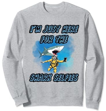 Tauchen mit Haien Haitauchen Haitaucher shark diving Sweatshirt