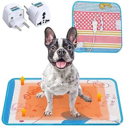 BNOYONERAS Haustier Heizkissen Heizkissen für Hunde und Katzen Katze Thermodecke Selbstheizende Heizkissen Pets Katzendecke Selbstheizende Wärmematte Selbstheizende Decke für Katzen & Hunde, 40cm