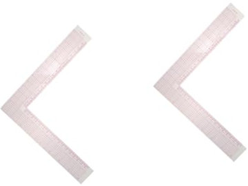 HOODANCOS 2St L-förmiges Nählineal 90-Grad-Lineal französisches kurvenlineal Kleiderlineal sewing ruler nähwerkzeug Lineal für Kleidungsmuster l quadratisches Lineal. l Kurvenlineal Metall