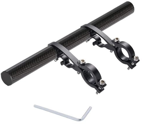 SynapSYA 25cm Fahrrad Lenker Extended Rack Rennrad Scheinwerfer Montieren Computer Rack Taschenlampe Rohr Verlängerung Halter Lenker VerläNgerung(A)