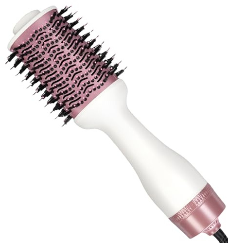 Sonew Cepillo Secador de Pelo con Iones Negativos | 2 en 1 Cepillo Secador 1200W| Peine Secador de Pelo para Todo Tipo de Cabellos