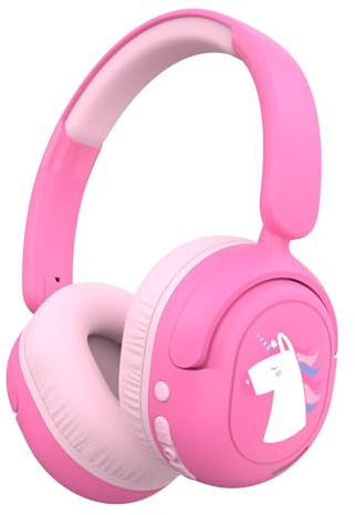 JBUNION Kids Bluetooth Headphones, Wireless Kids Headphones with 75/85/94dB Volume Limited, Built-in Mic, Unicorn Over-Ear Foldable Childrens/Girls/Teens Headset for Pad/Tablet/School/Travel