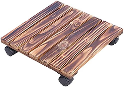 ZHANGshouf Sottovaso per vasi da fiori con ruote, girevole a 360°, design quadrato, 5 misure, ideale per patio e giardino, 40 x 40 cm