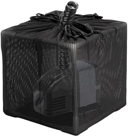 Sacchetto Filtro a Rete - Guardia del Flusso di Pesce, Manicotto Protettivo della Pompa, barriera detriti di Rete, sistemi di Sorgente del Coperchio del Filtro 'Acqua, Strumento di Manutenzione