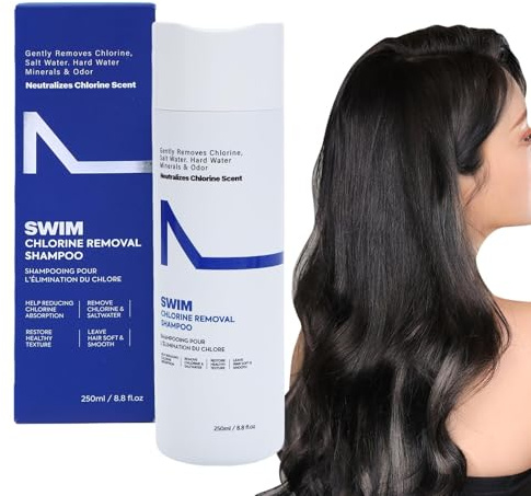 Shampooing De Natation - Élimination Du Chlore Et De L'eau Dure | Soins Capillaires Après La Baignade, Sans Danger Pour Les Cheveux Colorés | Dissolvant Doux Et Non Gras Pour Odeur De Piscine Femmes