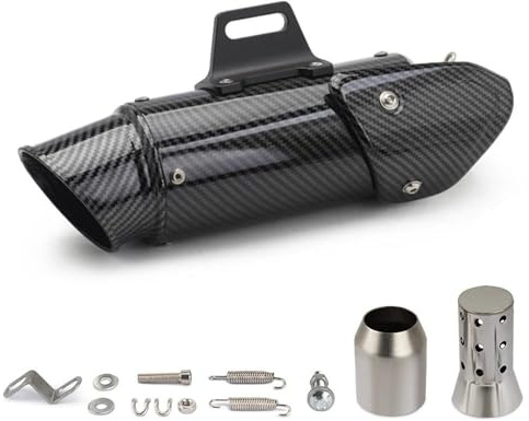 Exhaust Pipe Silencer 51Mm Motorcycle Exhaust Muffler With Cover For Aprilia GPR150 For Benelli TNT125 GPR 150 TNT 125 Tail Pipe Motorbike Connecting Tube