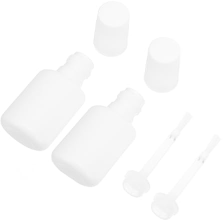 HINTRMENT 11 St Delars Transparent Nagellackflaskor med Borste Plastbehållare för Nagellim och Nagelolja och Läckagesäkra Burkar för Nagelvård och DIY Nagelstyling Resa