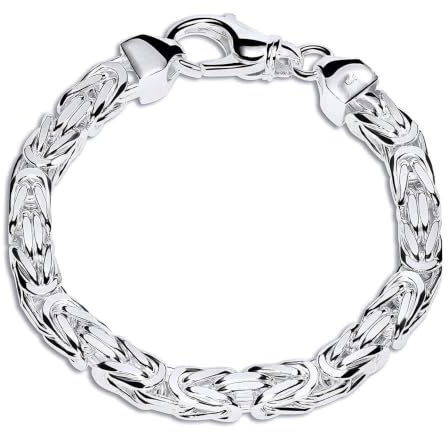 Herrenarmband 7,5mm Königsketten Design 925er Sterlingsilber von JEWLIX