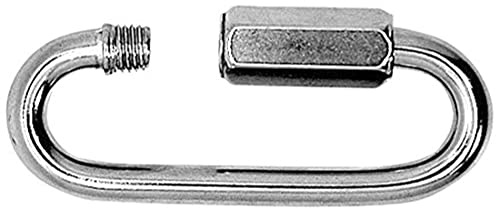 Merriway BH01921 (2 Pcs) Quick Link Chain Repair Shackles, BZP Steel M6 (1/4 inch) - Pack of 2 Pieces, Zinc Plated