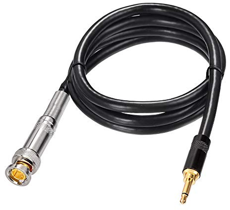 Eightwood 3,5 mm Audiokabel BNC Stecker auf 3,5 mm Stecker Power Audio Kabel 100cm 3,5mm Verlängerung für BNC Antenne Tragbare Audiogeräte Digitalkameras Camcorder Tragbare DVD Player Stereo MEHRWEG
