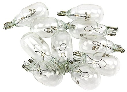 10 Stück Set KFZ Beleuchtung PROFIWARE Glassockel Auto Lampe Halogen 12V Autolampen Kugellampe (10x W16W)