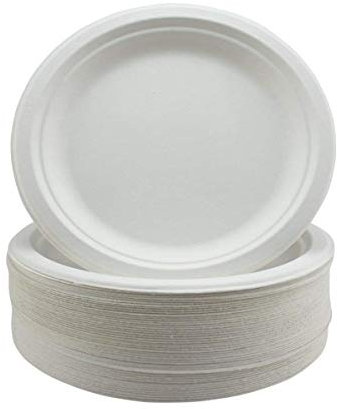 We Can Source It Ltd – 125 x 7 Eco-Friendly Sugarcane Plates – Super Rigid, Compostable & Microwave Safe – Disposable Plates for Parties, BBQs, Picnics, Catering & Everyday Use