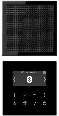 Jung DABLS1BTSW Smart Radio DAB+ mit Bluetooth-Set Mono Schwarz Serie LS