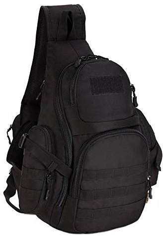 Neuleben Taktischer Sling Rucksack Schulterrucksack Militär Rucksäcke Groß Wasserabweisend Crossbody Bag Brusttasche Herren Männer für Outdoor Reise Wandern Camping Trekking